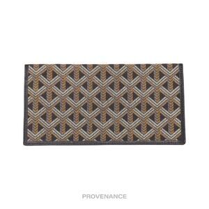 🔴 Goyard Long Wallet - Black Jacquard Goyardine